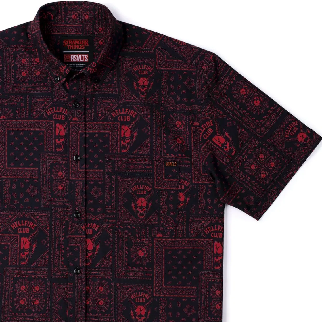 Stranger Things|Short Sleeves|Stranger Things "Welcome to Hellfire" – KUNUFLEX Short Sleeve Shirt