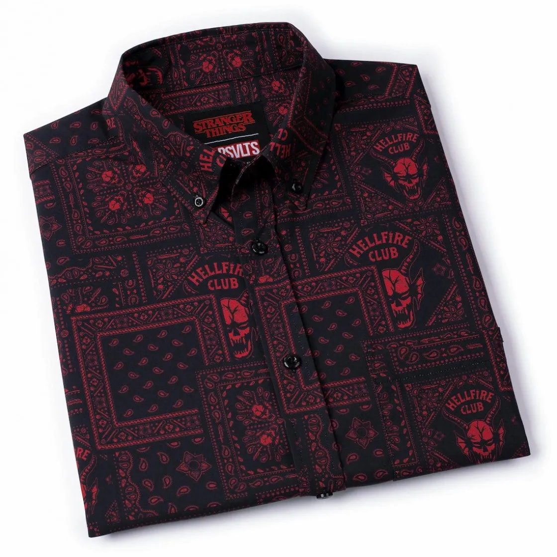 Stranger Things|Short Sleeves|Stranger Things "Welcome to Hellfire" – KUNUFLEX Short Sleeve Shirt