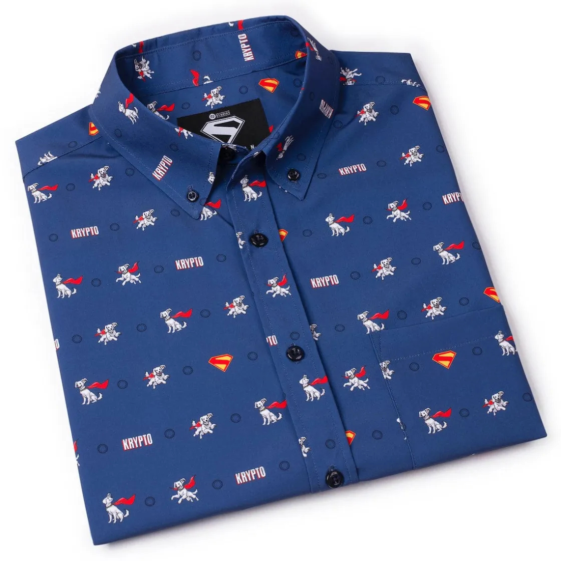 Superman|Dc|Superman ™ "Pup, Pup, and Away!" – KUNUFLEX Short Sleeve Shirt
