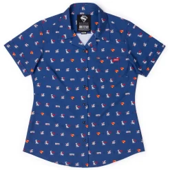Superman|Dc|Superman ™ "Pup, Pup, and Away!" – Women's KUNUFLEX Short Sleeve Shirt