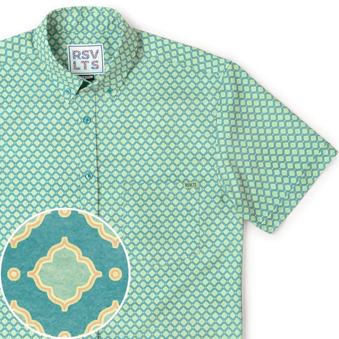 Short Sleeve Shirts|Short Sleeves|RSVLTS Sweet Tile O' Mine – KUNUFLEX Short Sleeve Shirt