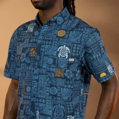 Short Sleeve Shirts|Tiki|RSVLTS Tahitian Tapestry – KUNUFLEX Short Sleeve Shirt