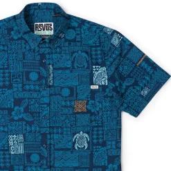 Short Sleeve Shirts|Tiki|RSVLTS Tahitian Tapestry – KUNUFLEX Short Sleeve Shirt