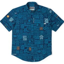 Short Sleeve Shirts|Tiki|RSVLTS Tahitian Tapestry – KUNUFLEX Short Sleeve Shirt