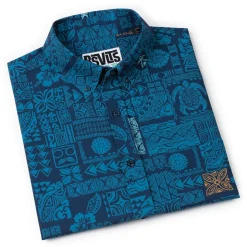 Short Sleeve Shirts|Tiki|RSVLTS Tahitian Tapestry – KUNUFLEX Short Sleeve Shirt