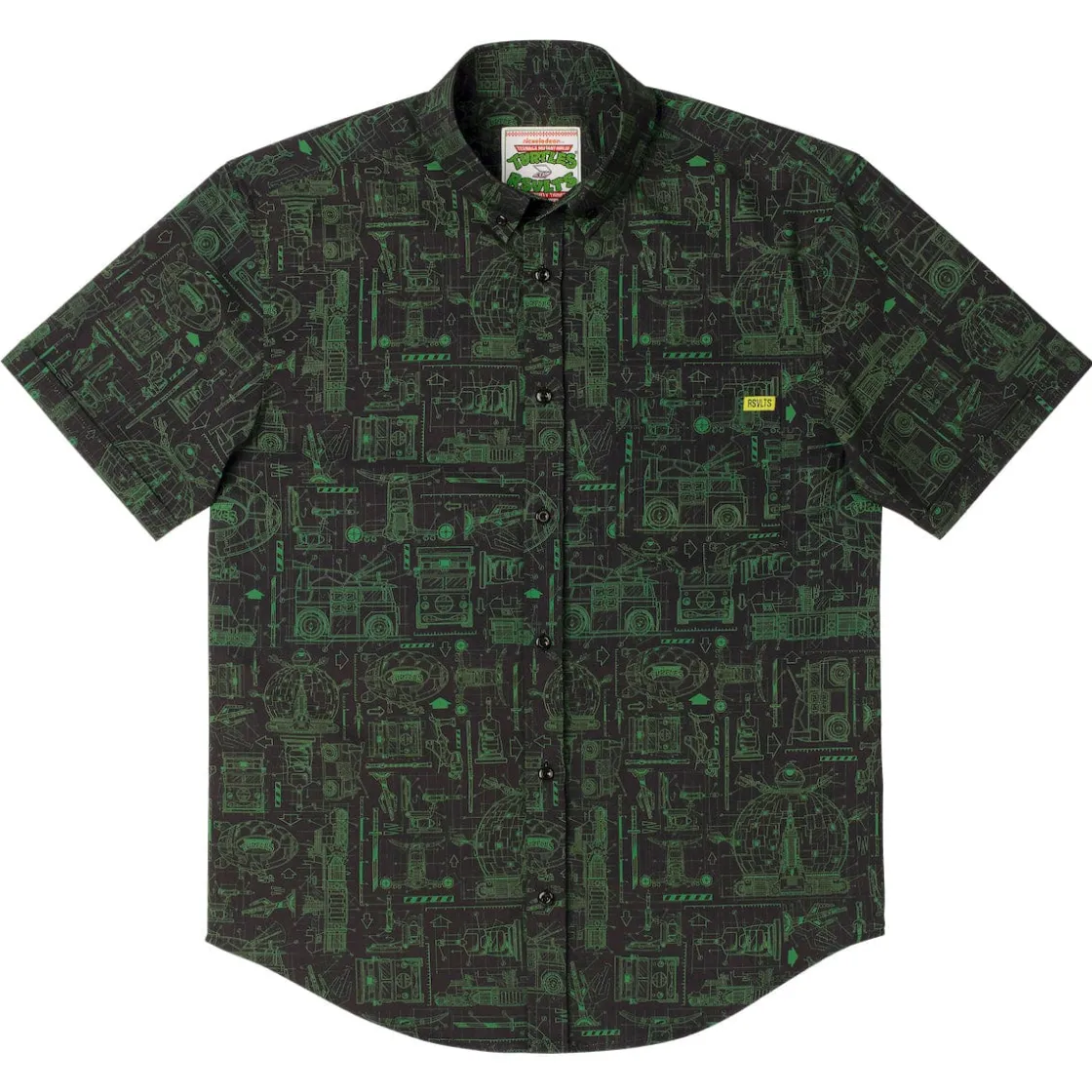 Tmnt|Nickelodeon|Nickelodeon Teenage Mutant Ninja Turtles "Greenprints" – KUNUFLEX Short Sleeve Shirt