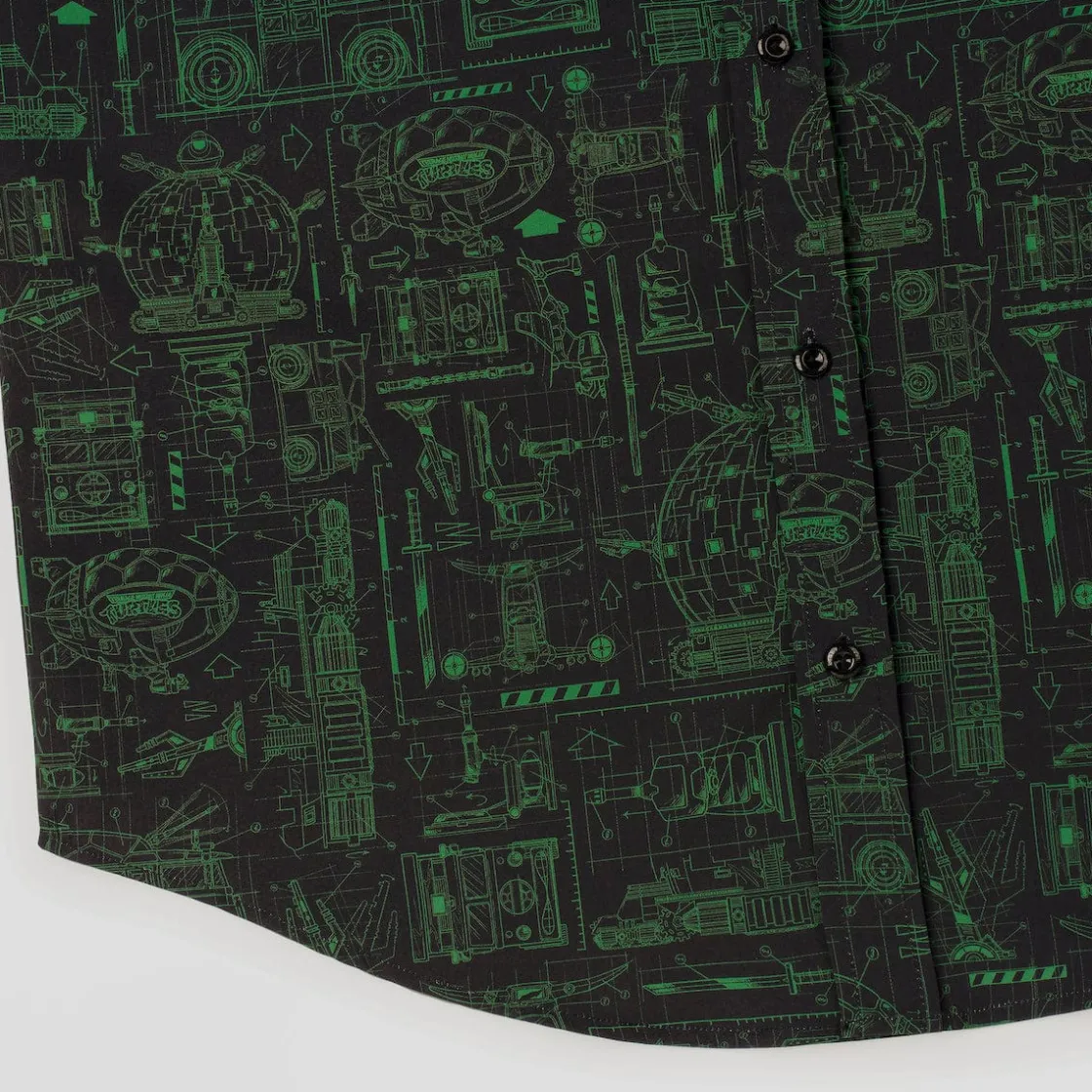 Tmnt|Nickelodeon|Nickelodeon Teenage Mutant Ninja Turtles "Greenprints" – KUNUFLEX Short Sleeve Shirt