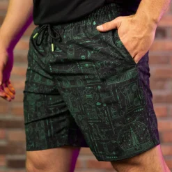 Tmnt|Nickelodeon|Nickelodeon Teenage Mutant Ninja Turtles "Greenprints" – Hybrid Shorts