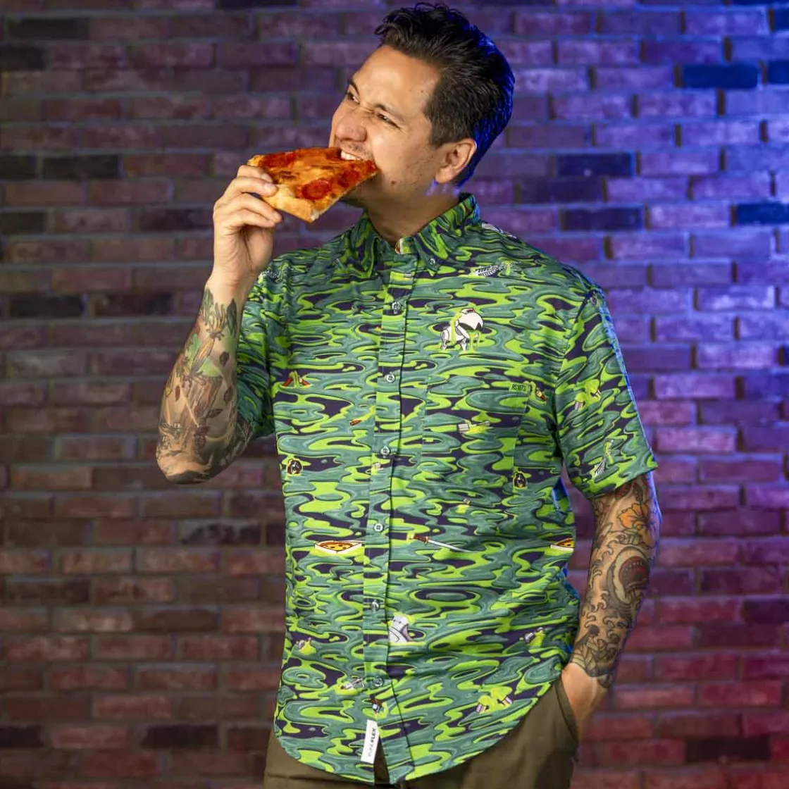 Tmnt|Nickelodeon|Nickelodeon Teenage Mutant Ninja Turtles "Oozevelts" – KUNUFLEX Short Sleeve Shirt