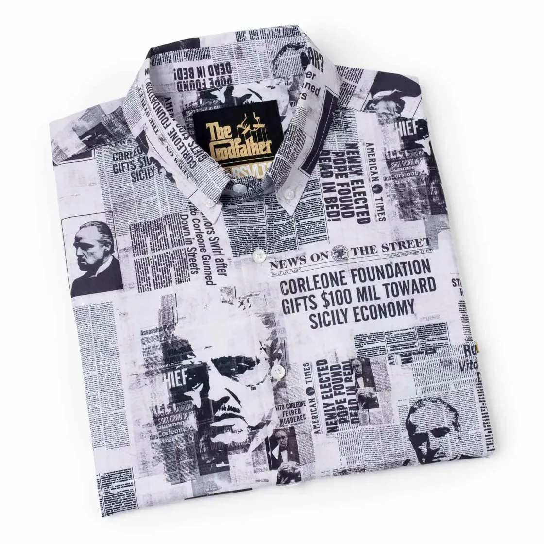 Short Sleeves|The Godfather “Headlines” – KUNUFLEX Short Sleeve Shirt