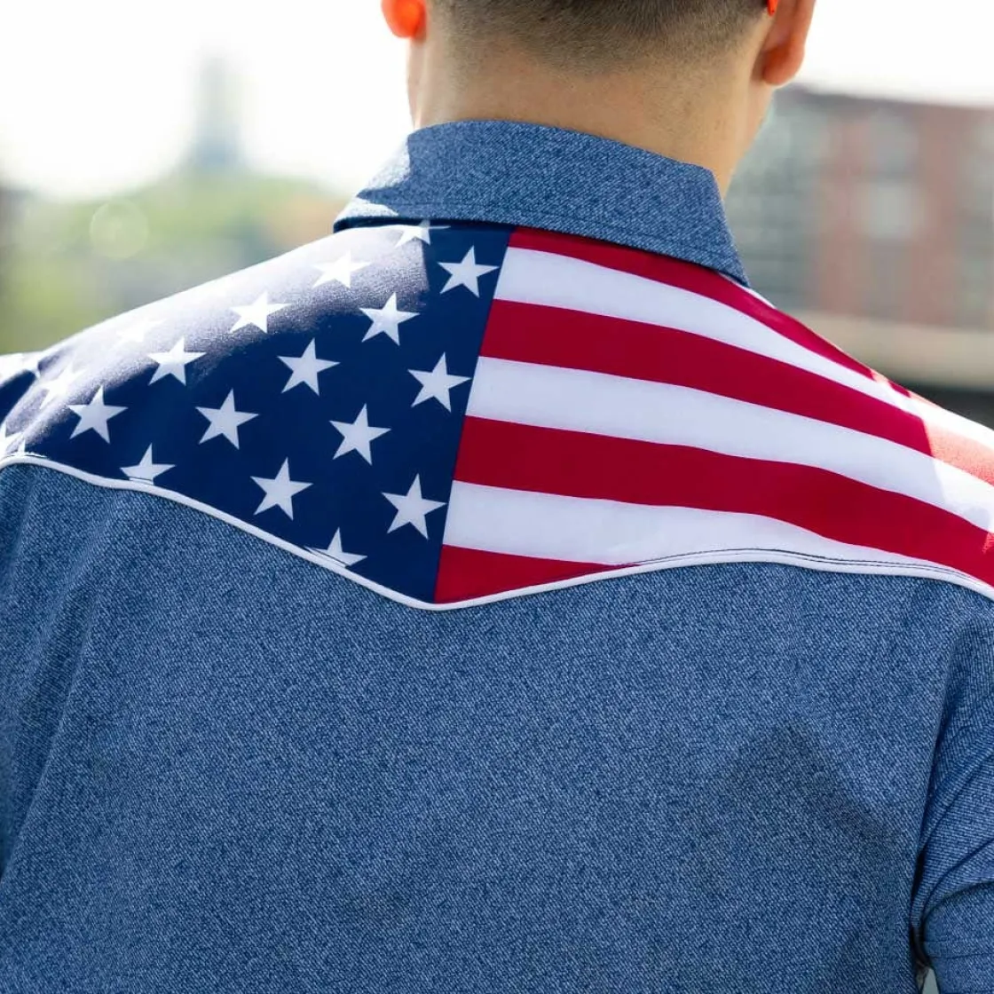 Short Sleeve Shirts|Americana|RSVLTS The Highway Man – Roper Short Sleeve Shirt