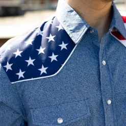 Short Sleeve Shirts|Americana|RSVLTS The Highway Man – Roper Short Sleeve Shirt