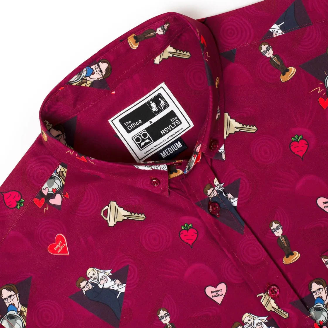The Office|Short Sleeves|The Office "Heartbeets" – KUNUFLEX Short Sleeve Shirt