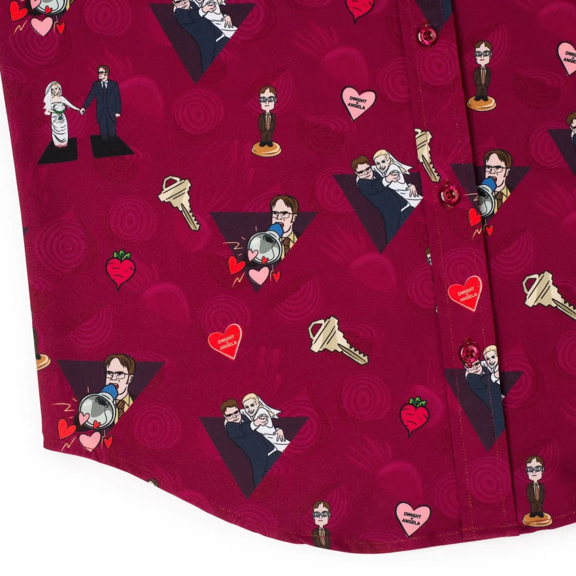 The Office|Short Sleeves|The Office "Heartbeets" – KUNUFLEX Short Sleeve Shirt