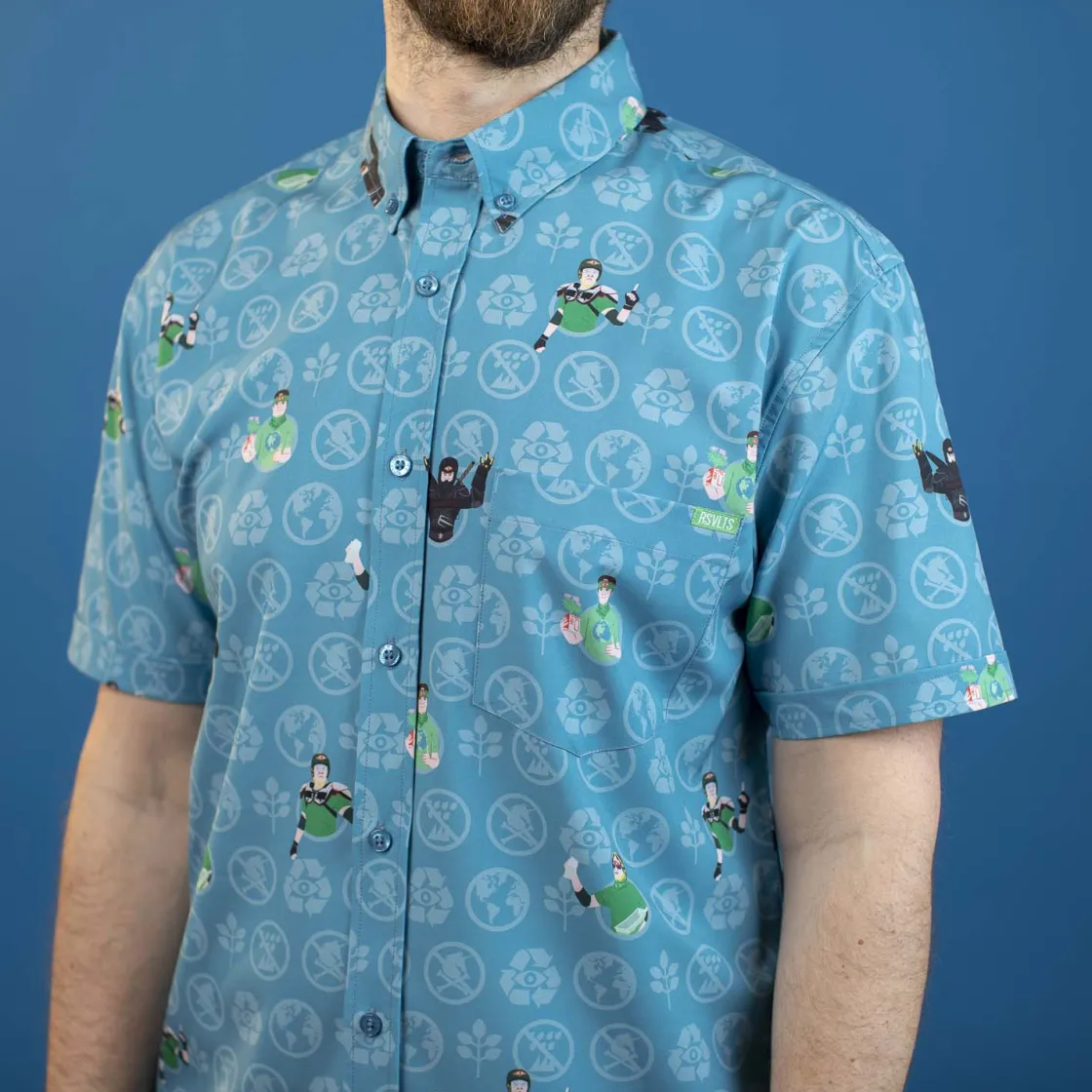 The Office|Short Sleeves|The Office "Recyclops" – Recycled KUNUFLEX Short Sleeve Shirt