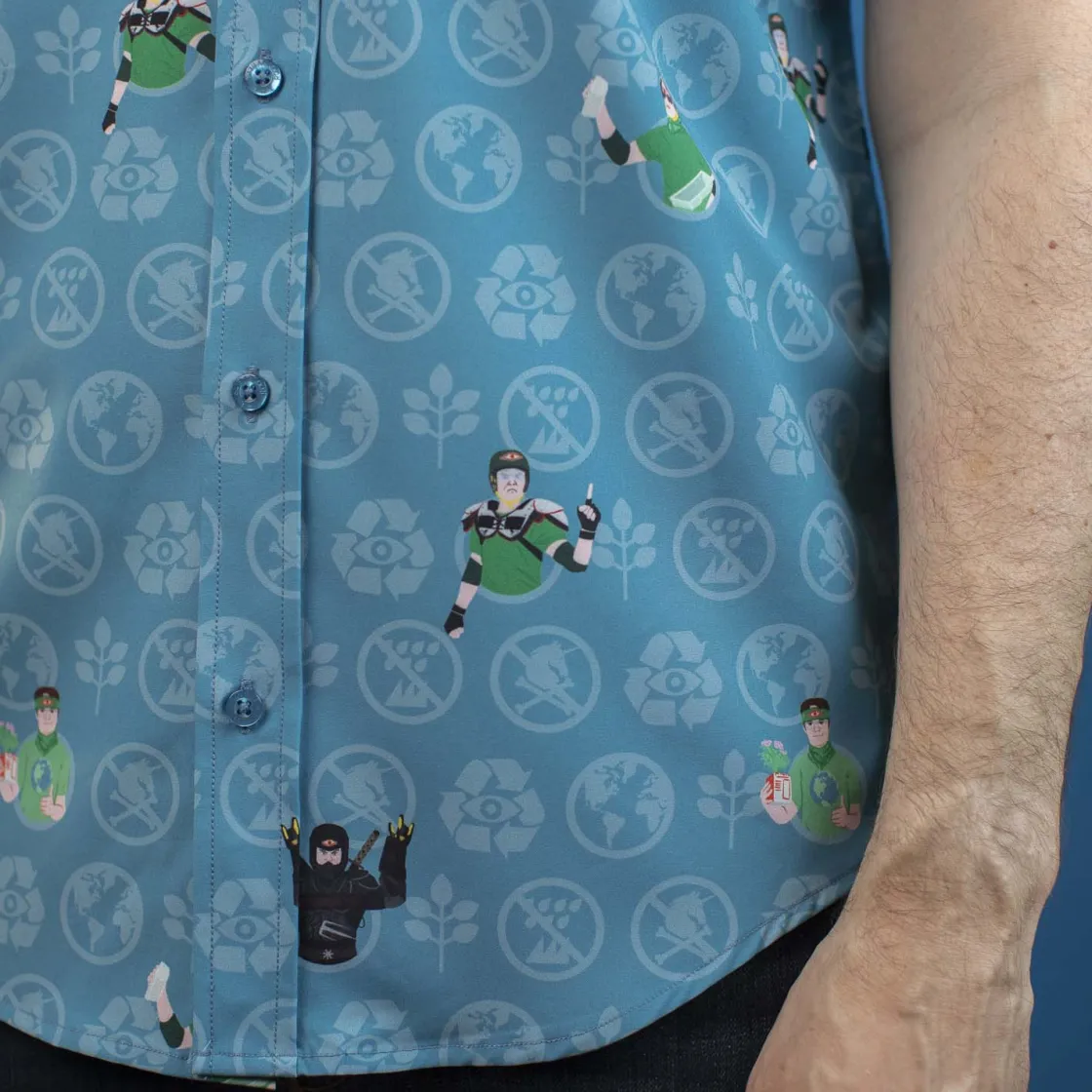 The Office|Short Sleeves|The Office "Recyclops" – Recycled KUNUFLEX Short Sleeve Shirt