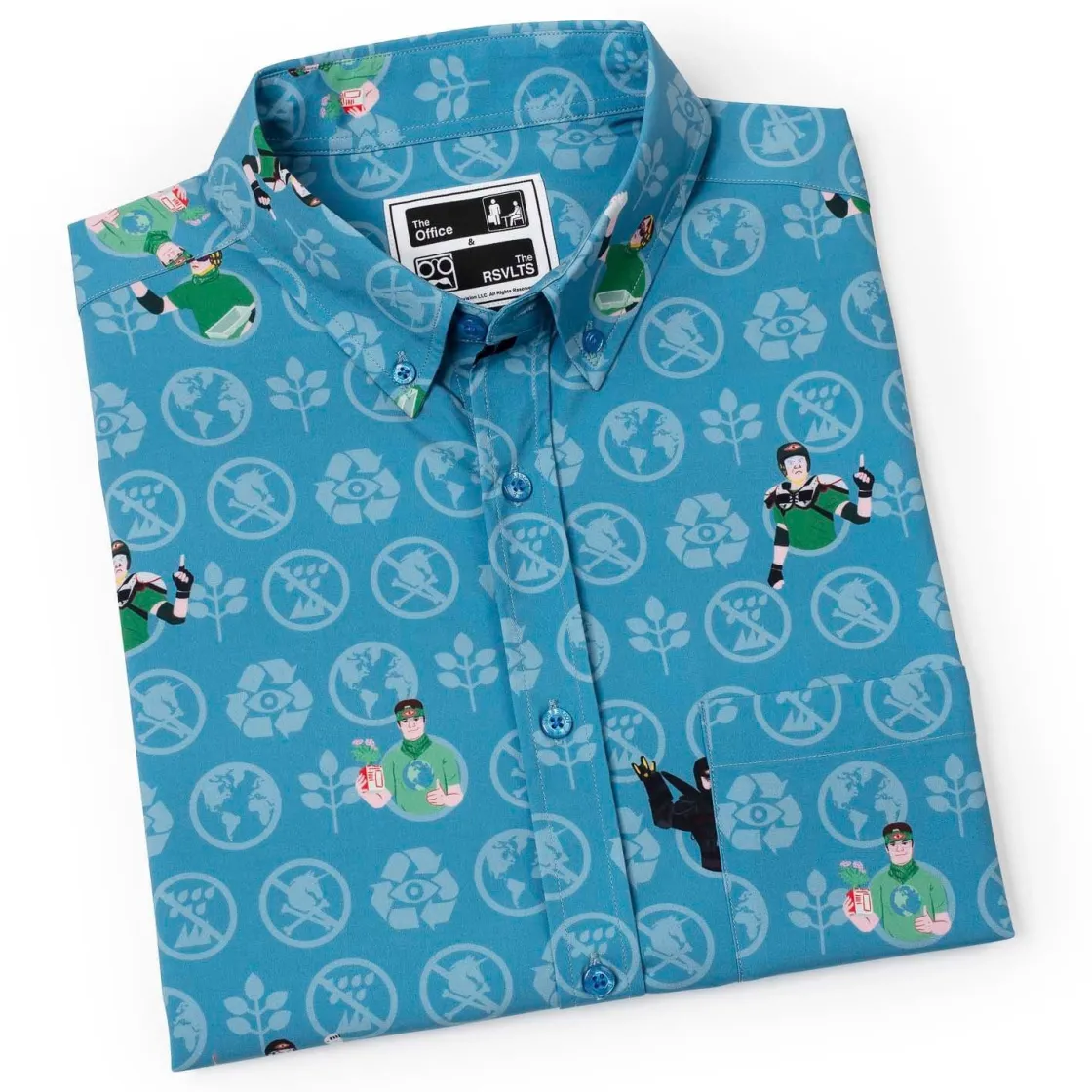 The Office|Short Sleeves|The Office "Recyclops" – Recycled KUNUFLEX Short Sleeve Shirt