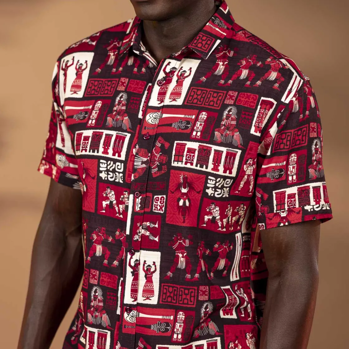 Short Sleeve Shirts|Tiki|RSVLTS The Spirit of Polynesia – Bamboo Short Sleeve Shirt