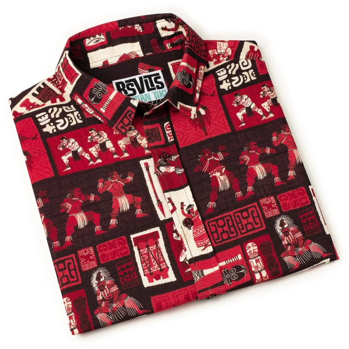Short Sleeve Shirts|Tiki|RSVLTS The Spirit of Polynesia – Bamboo Short Sleeve Shirt