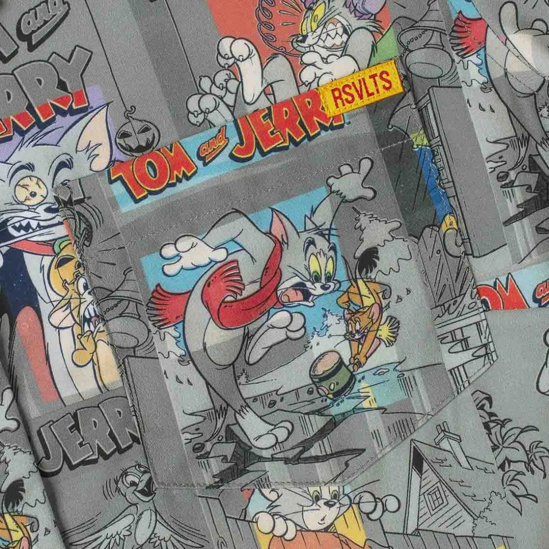 Tom And Jerry|Warner Bros.|Tom and Jerry "Comic Chaos" – Women's KUNUFLEX Short Sleeve Shirt