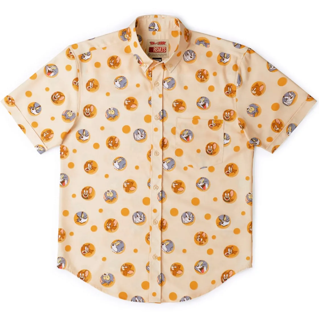 Tom And Jerry|Warner Bros.|Tom and Jerry "Swiss Cheesin’" – KUNUFLEX Short Sleeve Shirt
