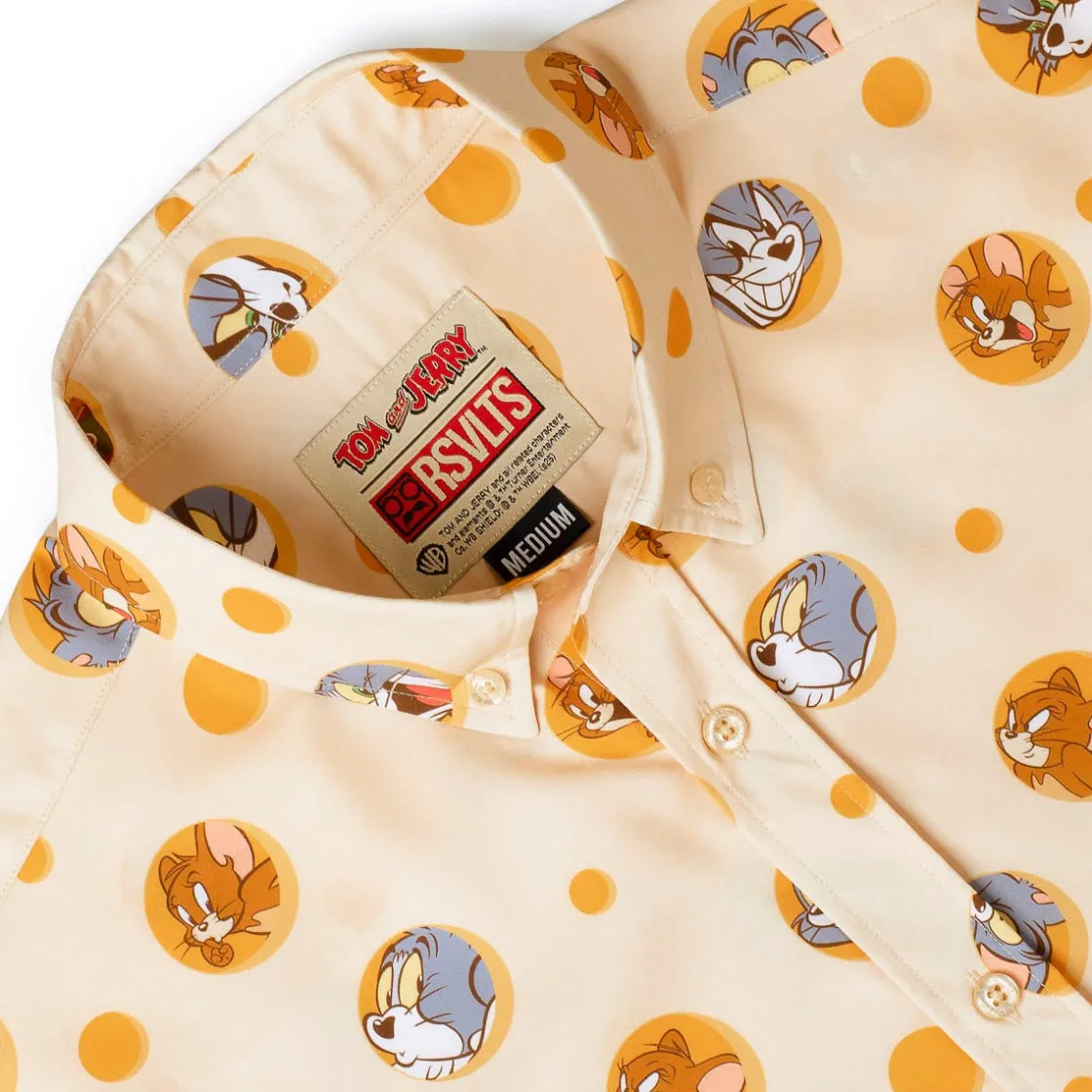 Tom And Jerry|Warner Bros.|Tom and Jerry "Swiss Cheesin’" – KUNUFLEX Short Sleeve Shirt