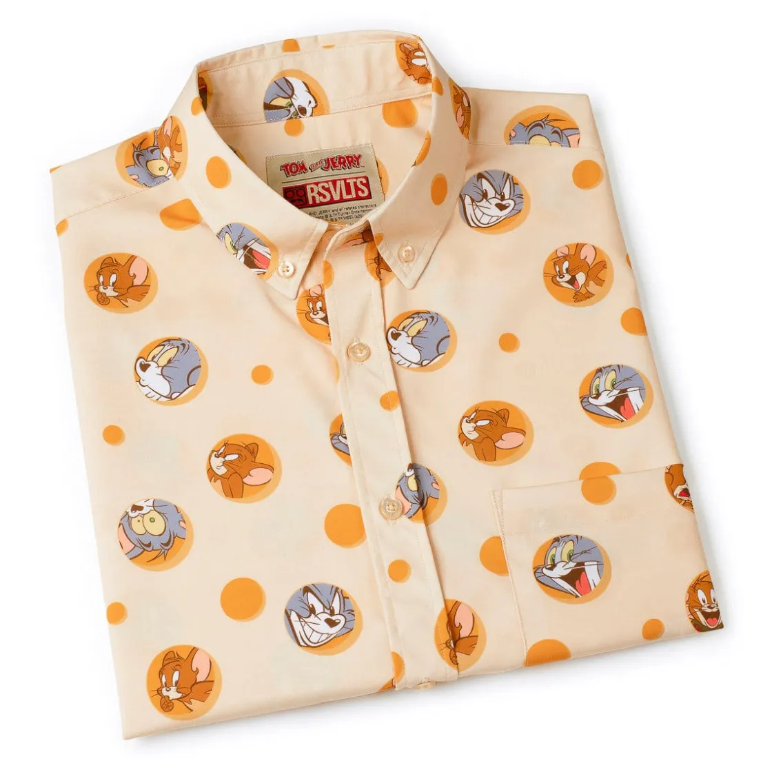 Tom And Jerry|Warner Bros.|Tom and Jerry "Swiss Cheesin’" – KUNUFLEX Short Sleeve Shirt