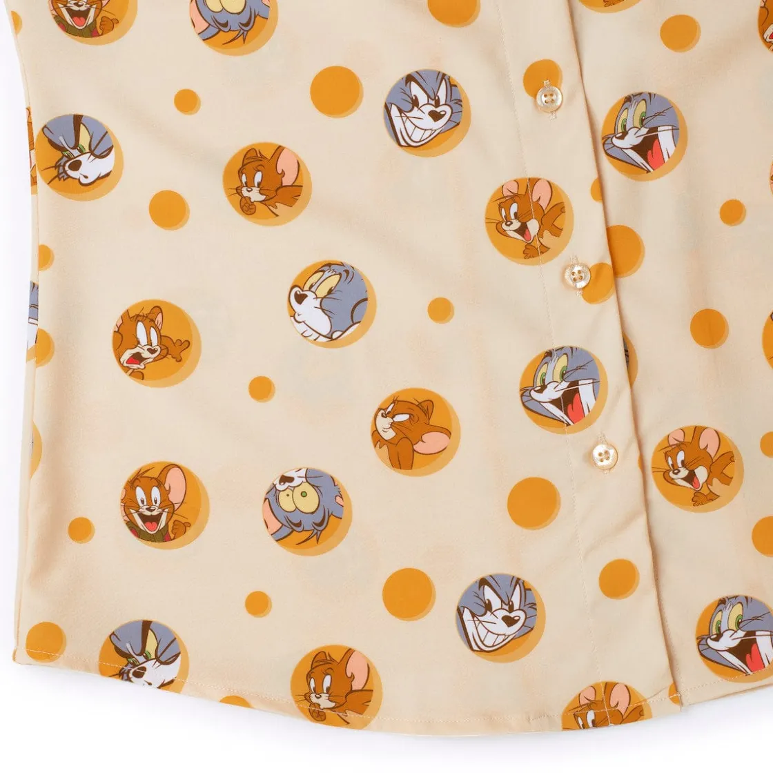 Tom And Jerry|Warner Bros.|Tom and Jerry "Swiss Cheesin’" – Women's KUNUFLEX Short Sleeve Shirt