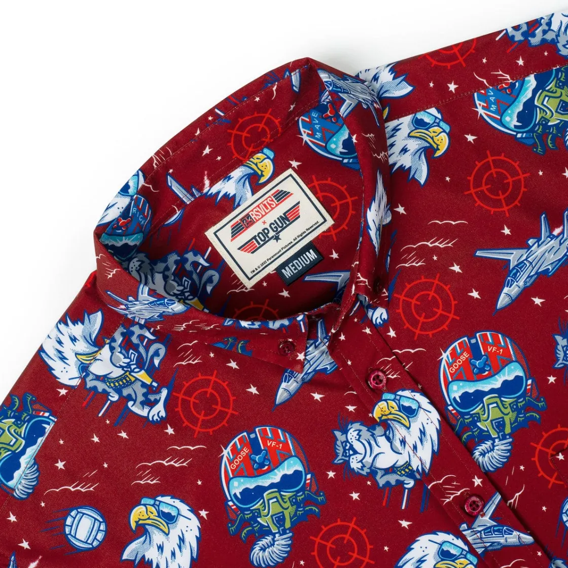 Short Sleeves|Top Gun "Wingman" (Red) – KUNUFLEX Short Sleeve Shirt