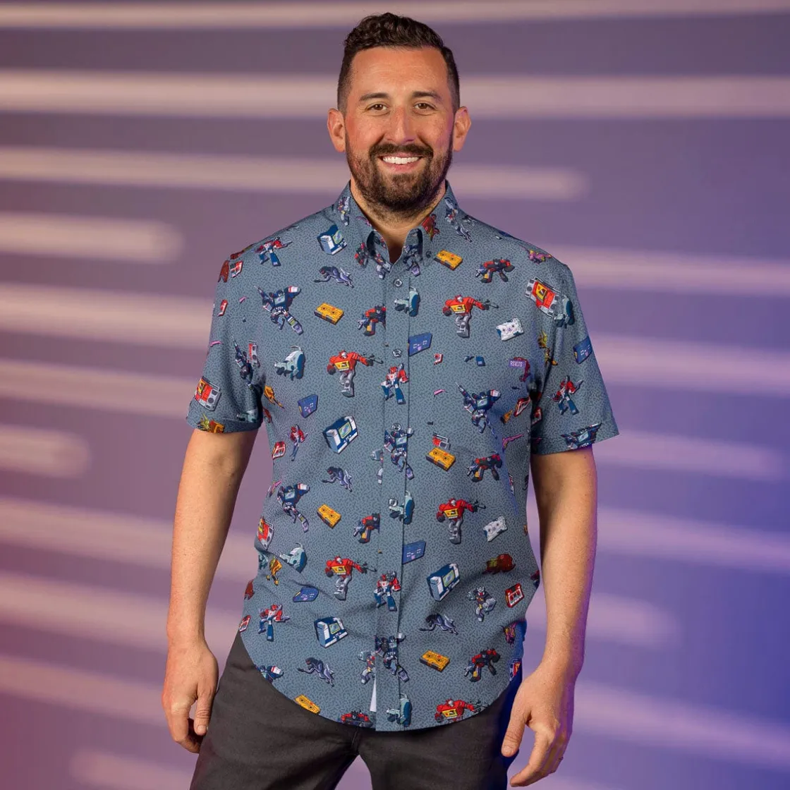 Transformers|Hasbro|Transformers "Boombox Beatdown" – KUNUFLEX Short Sleeve Shirt