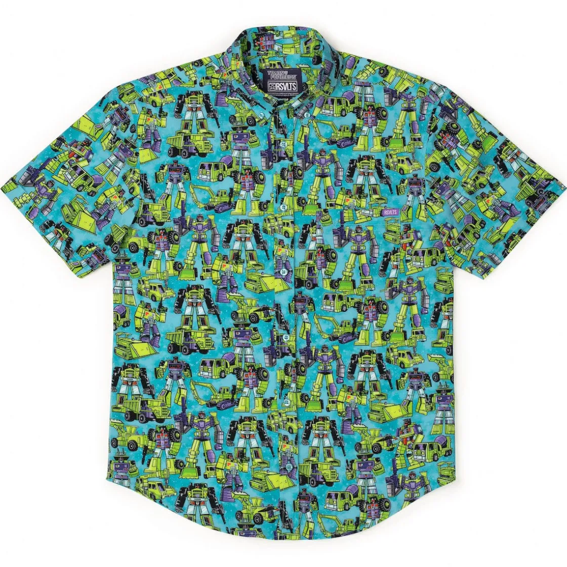 Transformers|Hasbro|Transformers "Constructicon Crew" – KUNUFLEX Short Sleeve Shirt