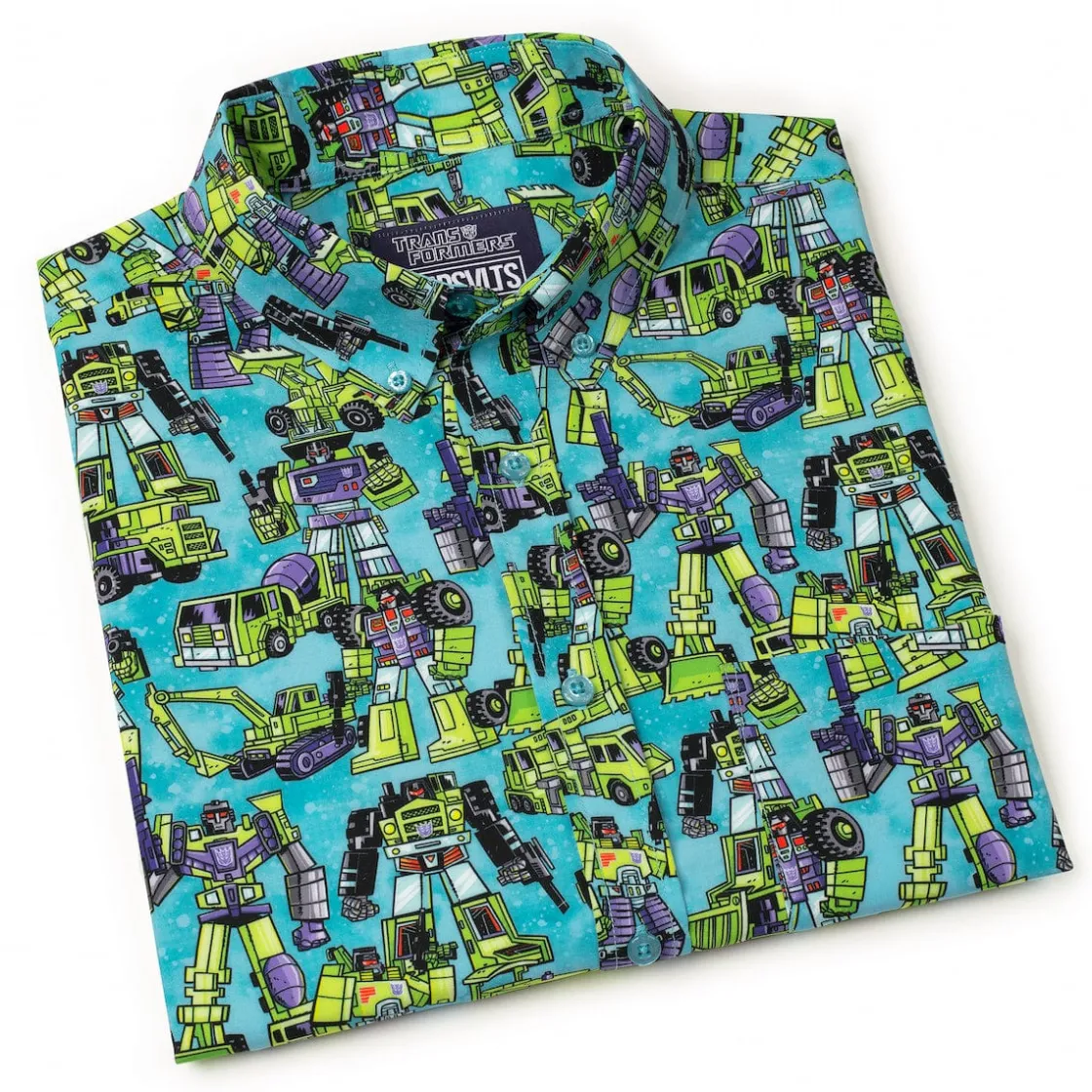 Transformers|Hasbro|Transformers "Constructicon Crew" – KUNUFLEX Short Sleeve Shirt
