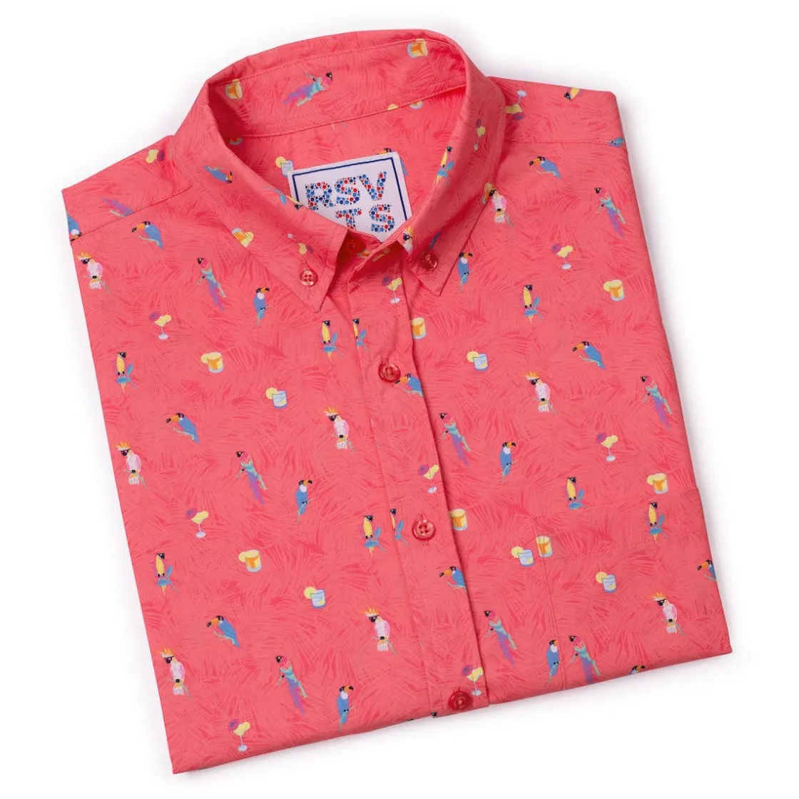 Short Sleeve Shirts|Short Sleeves|RSVLTS Tropical Flocktails – KUNUFLEX Short Sleeve Shirt