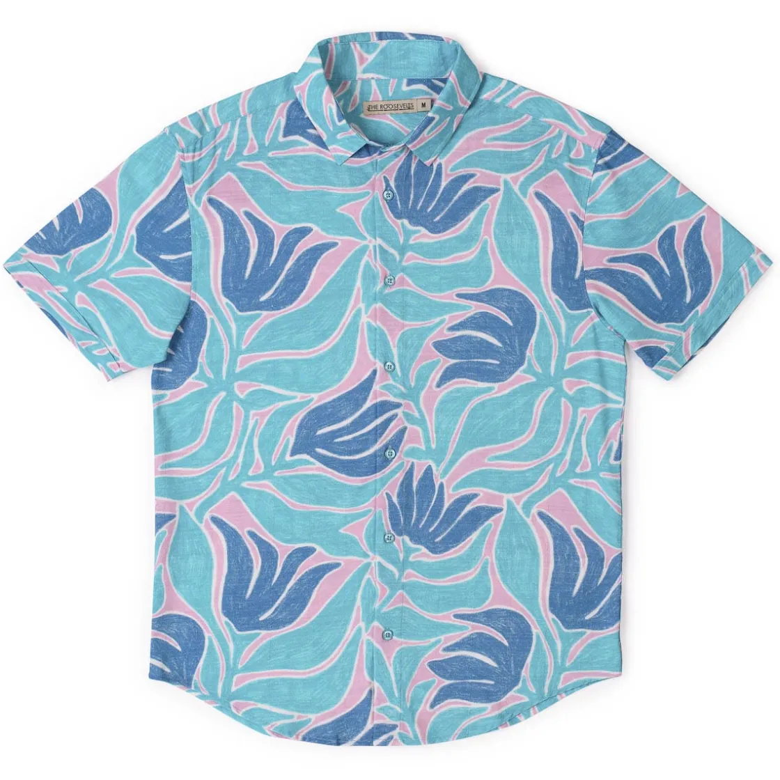 Short Sleeve Shirts|Bamboo|RSVLTS Turq Tropic – Bamboo Short Sleeve Shirt