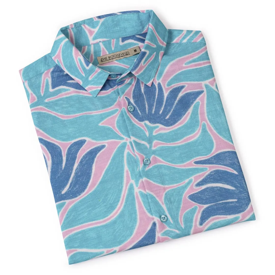 Short Sleeve Shirts|Bamboo|RSVLTS Turq Tropic – Bamboo Short Sleeve Shirt