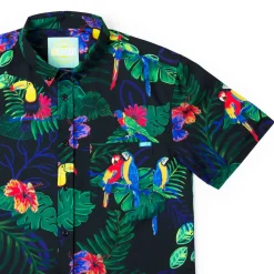 Short Sleeve Shirts|Matching Sets|RSVLTS Two Tickets To Parrotise – KUNUFLEX Short Sleeve Shirt