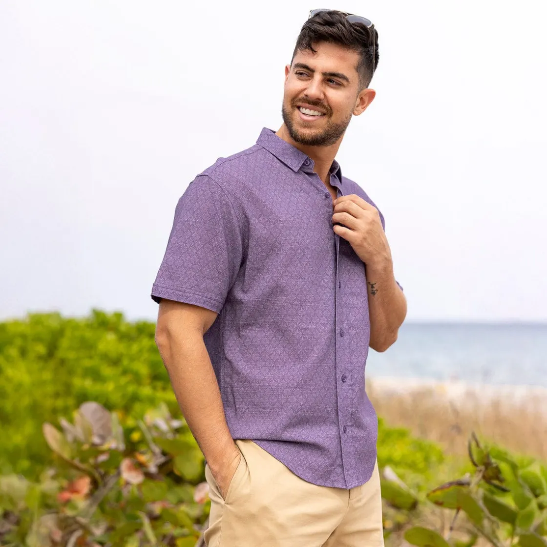 Short Sleeve Shirts|Bamboo|RSVLTS Violet Vacay – Bamboo Short Sleeve Shirt