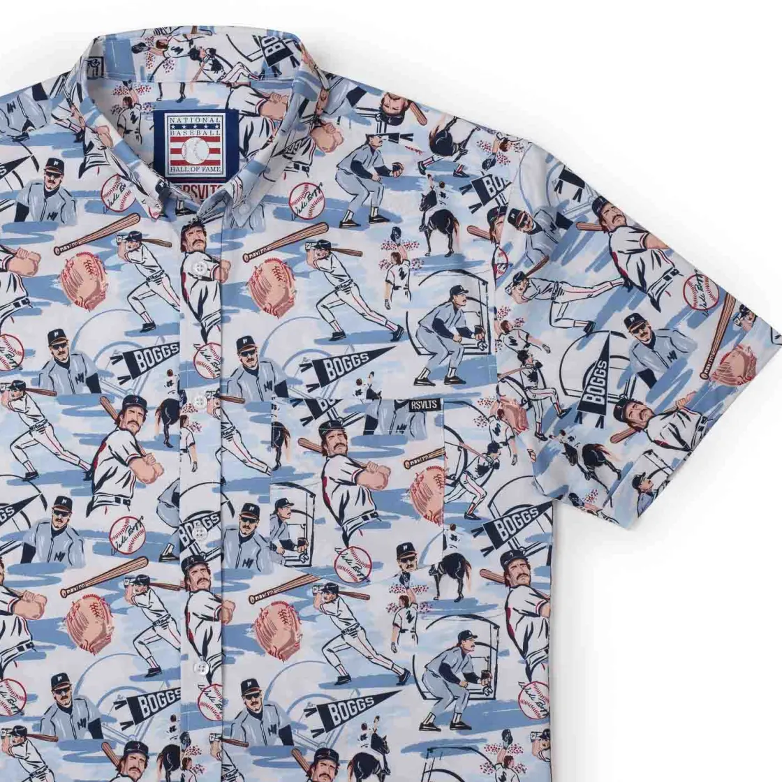 Baseball Hall Of Fame|Baseball|National Baseball Hall of Fame Wade Boggs "The Chicken Man" – KUNUFLEX Short Sleeve Shirt