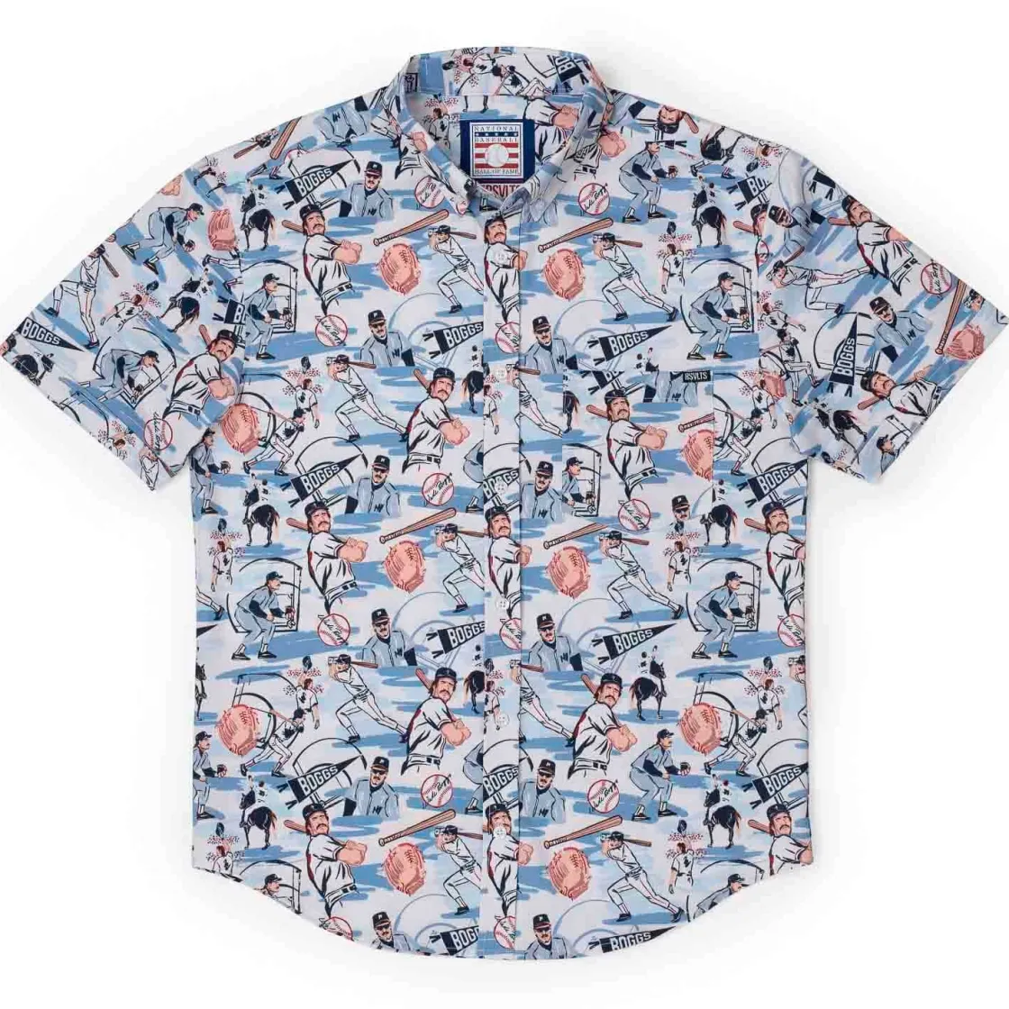 Baseball Hall Of Fame|Baseball|National Baseball Hall of Fame Wade Boggs "The Chicken Man" – KUNUFLEX Short Sleeve Shirt
