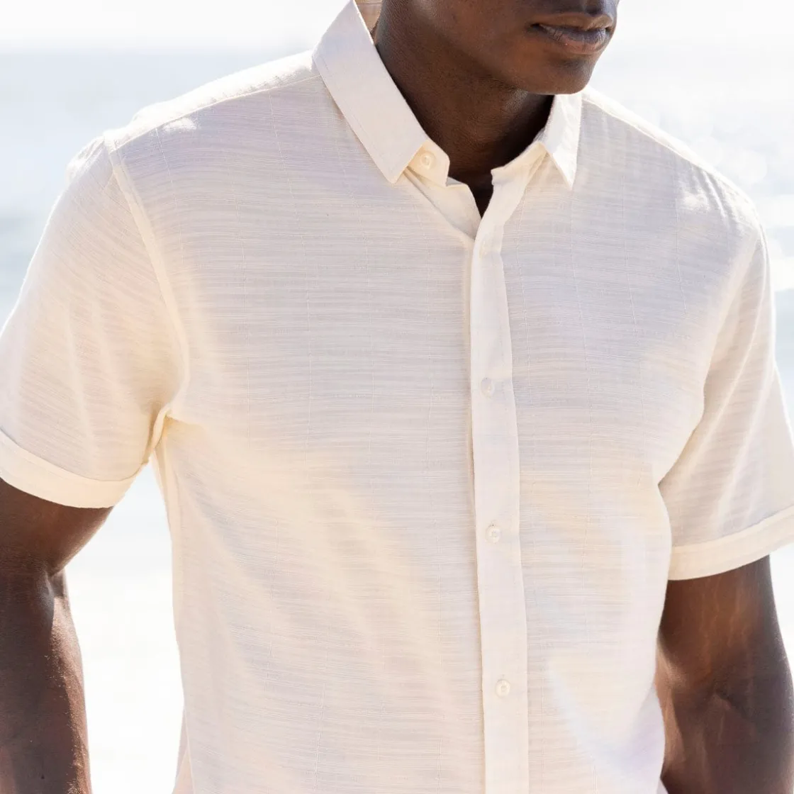 Short Sleeve Shirts|Matching Sets|RSVLTS White Sand – Bamboo Short Sleeve Shirt