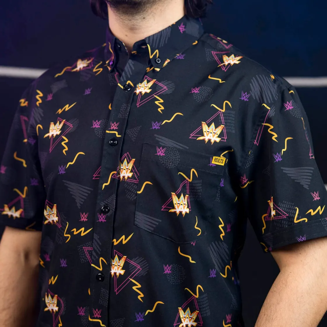 Wwe|Short Sleeves|WWE "Retro Wrestling" – KUNUFLEX Short Sleeve Shirt