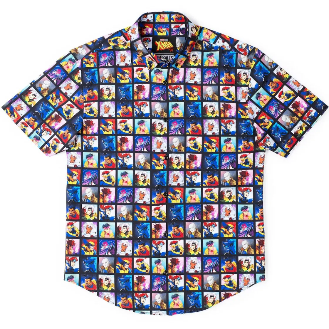 X-men|Marvel|Marvel X-Men ‘97 "Uncanny Collage" – KUNUFLEX Short Sleeve Shirt