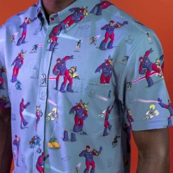 X-men|Marvel|Marvel X-Men “Night of the Sentinels” – KUNUFLEX Short Sleeve Shirt