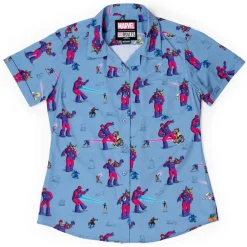 X-men|Marvel|Marvel X-Men “Night of the Sentinels” – Women's KUNUFLEX Short Sleeve Shirt