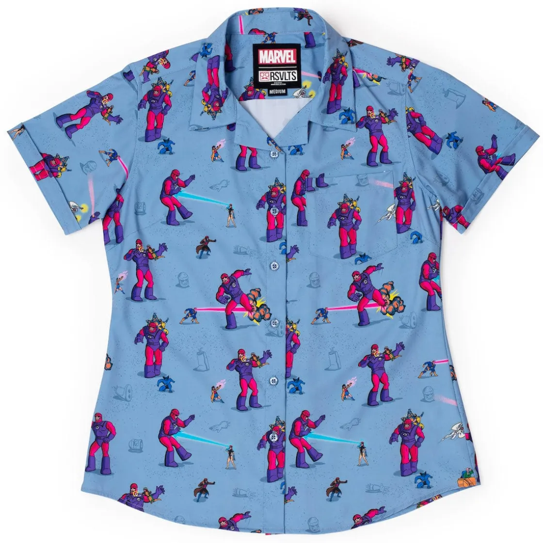 X-men|Marvel|Marvel X-Men “Night of the Sentinels” – Women's KUNUFLEX Short Sleeve Shirt