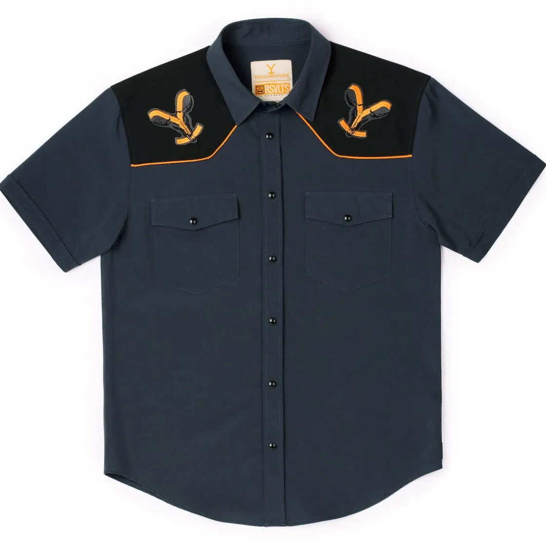 Yellowstone|Roper|Yellowstone "EST. 1886" - Short Sleeve Roper Shirt