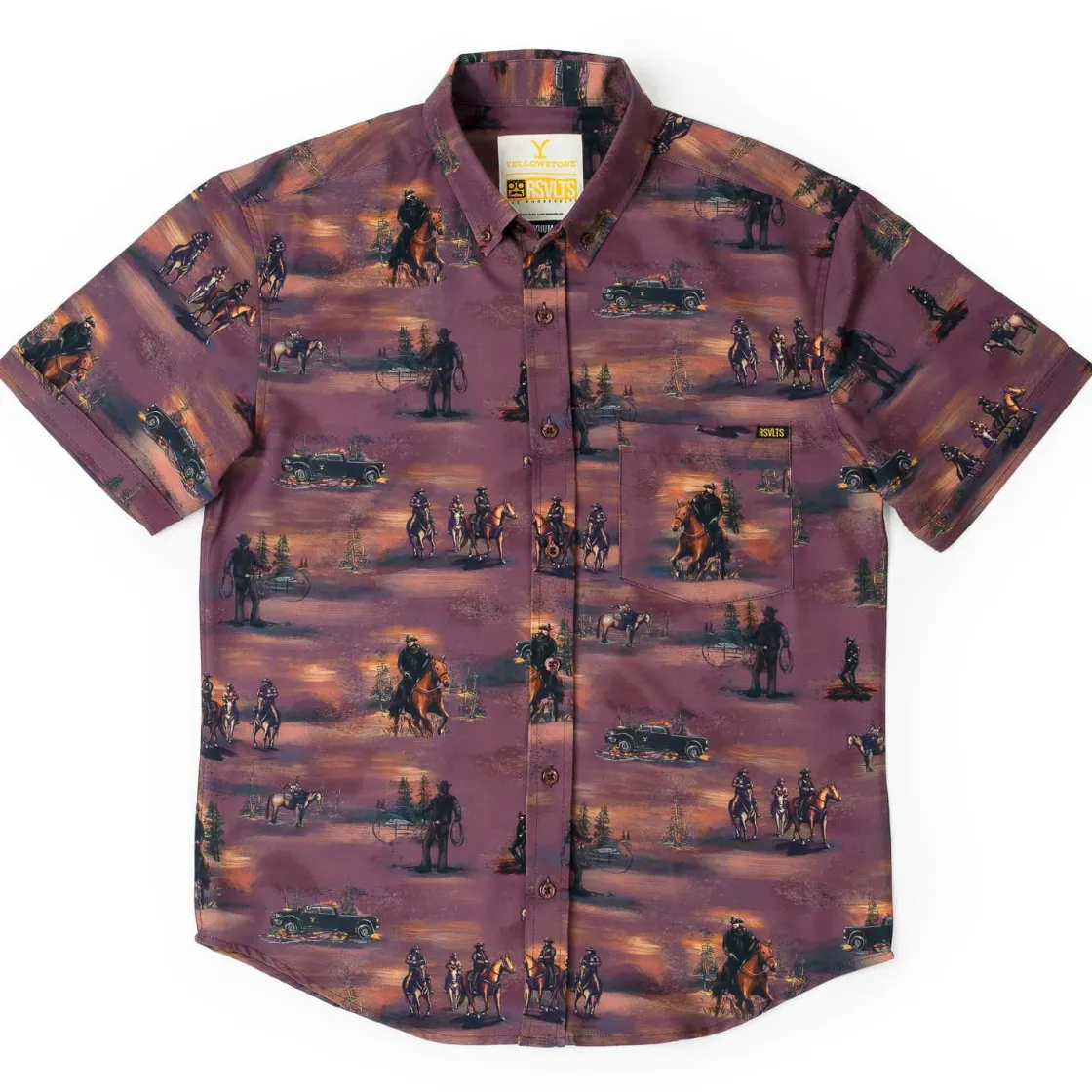 Yellowstone|Americana|Yellowstone "Tough & Merciless" – KUNUFLEX Short Sleeve Shirt