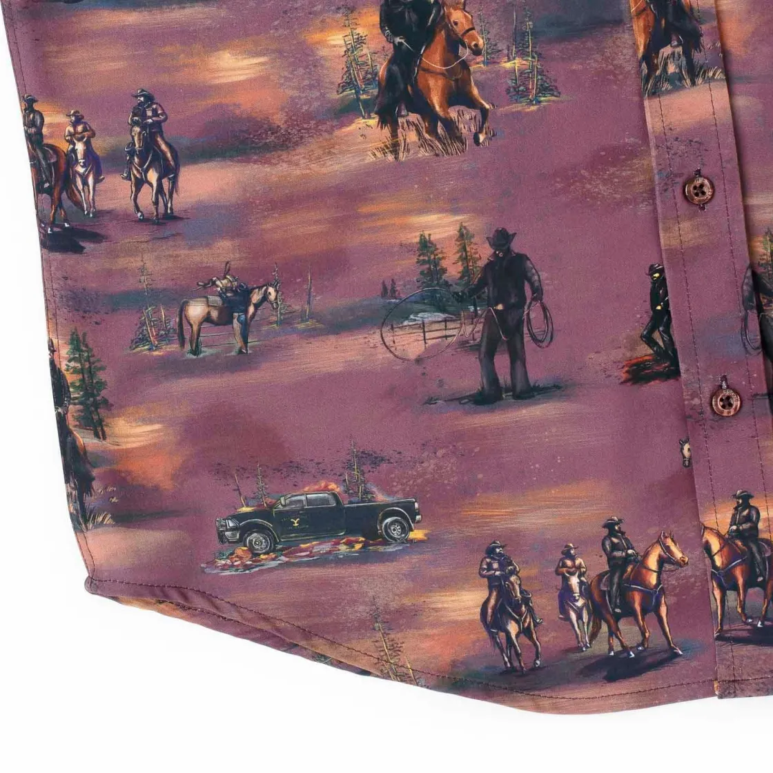 Yellowstone|Americana|Yellowstone "Tough & Merciless" – KUNUFLEX Short Sleeve Shirt