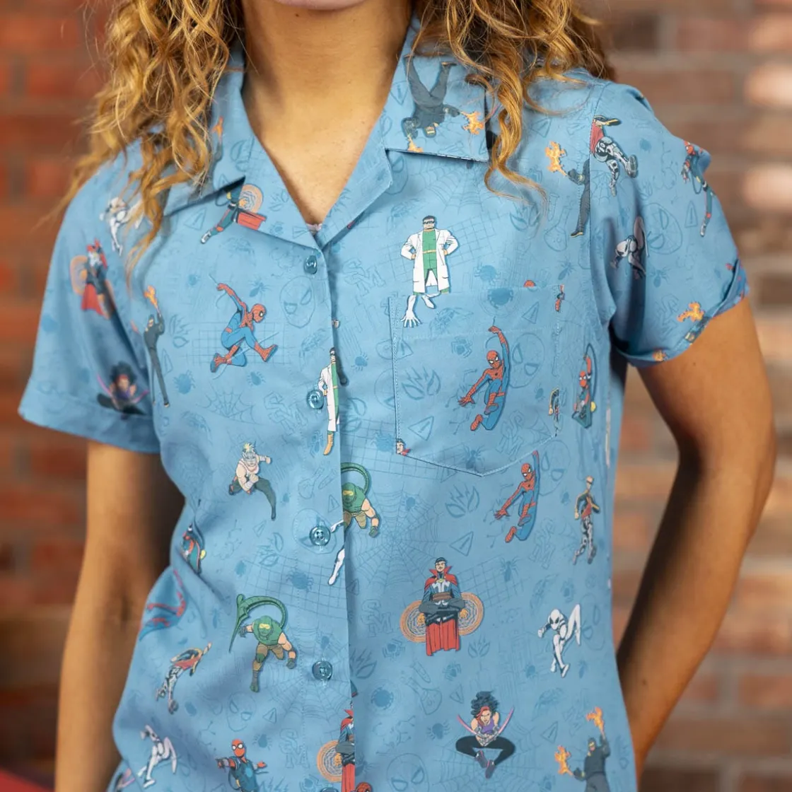 Spider-man|Marvel|Marvel Your Friendly Neighborhood Spider-Man "After-School Activities" – Women's KUNUFLEX Short Sleeve Shirt